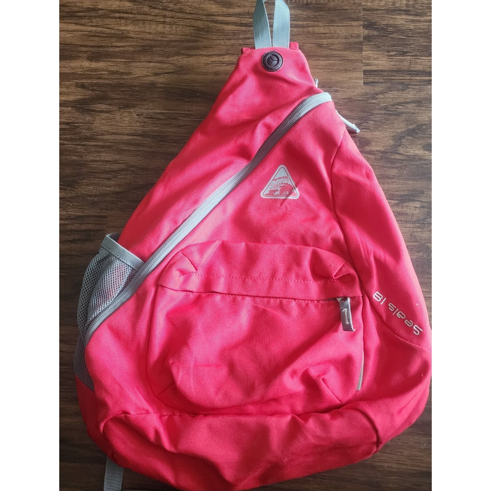 Seals 18 Red Crossbody Sling Backpack Single Strap Unisex